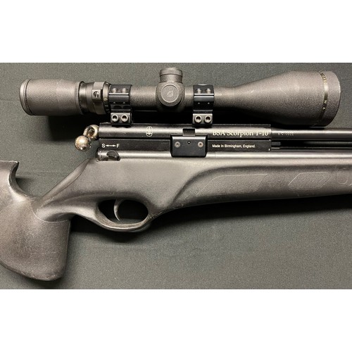 271 - BSA Scorpion T 10 Air Rifle with 395mm long barrel threaded for a moderator, serial no 6A 1644. Over... 