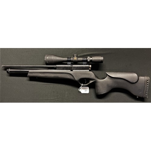 271 - BSA Scorpion T 10 Air Rifle with 395mm long barrel threaded for a moderator, serial no 6A 1644. Over... 