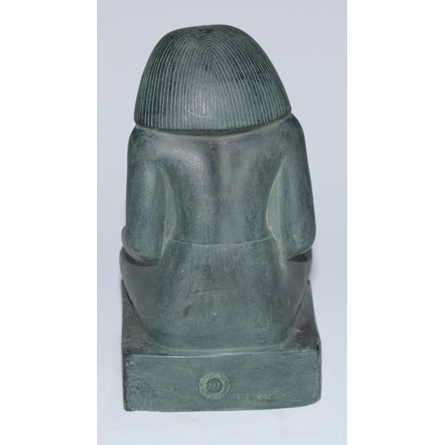 5198 - A Louvre Museum copy, of a seated scribe, after the Ancient Egyptian, 16cm high