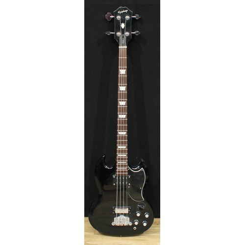 5682 - An Epiphone EB/3 bass guitar, Dimarzio Will Power neck, number U03031239, 116cm long, cased