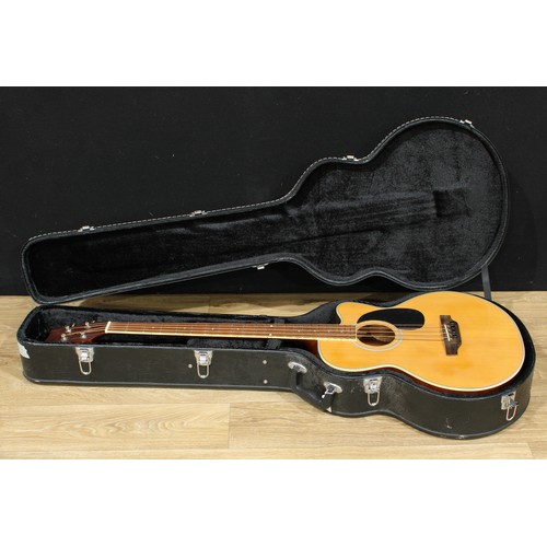 5676 - A Legacy electro-acoustic bass guitar, model LEB60CE, 123cm long, cased