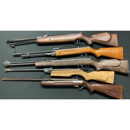 281 - Five Air Rifles for spares or repairs a/f. To include .177cal Hatsan Model 105 X with 410mm long bar... 