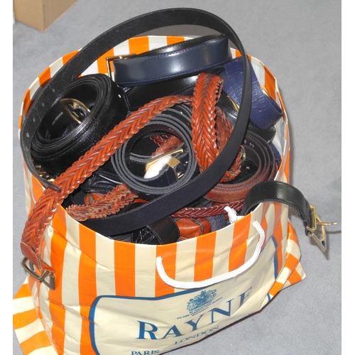 154 - Gentleman's Accessories - a large quantity of leather and other belts