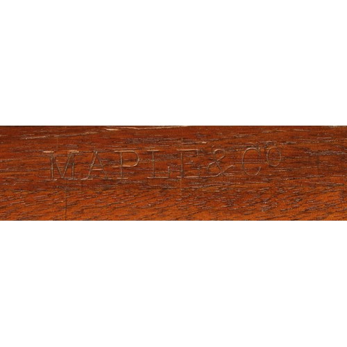 111 - A late Victorian bedroom cabinet, by Maple & Co, stamped and badged, 89.5cm high, 44.5cm wide, 43.5c... 