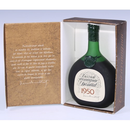 100 - Damblat 1950 Tres Vieil Vintage Armagnac, bottled c. 1980, 70cl, 40%, labels good, level within shou... 