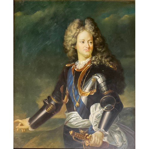 683 - English School 
Duc de Orleans
unsigned, oil on canvas, 71.5cm x 59cm