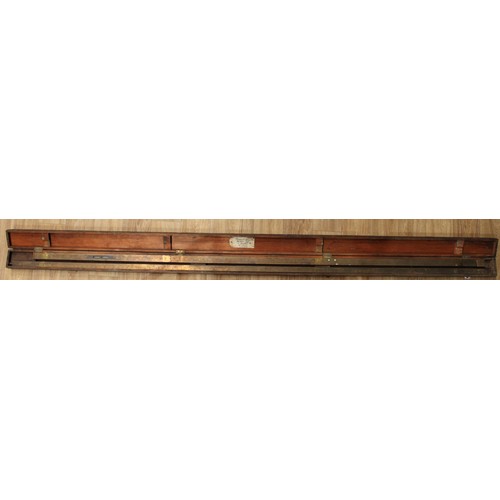 690 - A large early 20th century engineer's or surveyor's rule, measure or level, inscribed Stanley, Londo... 