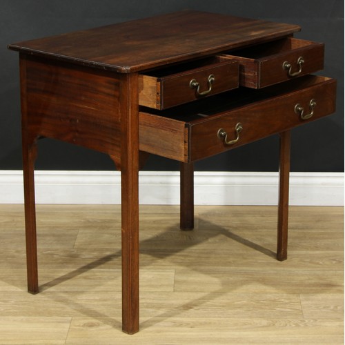 716 - A George III style lowboy or side table, by Redman & Hales Ltd, rectangular top with reentrant forea... 