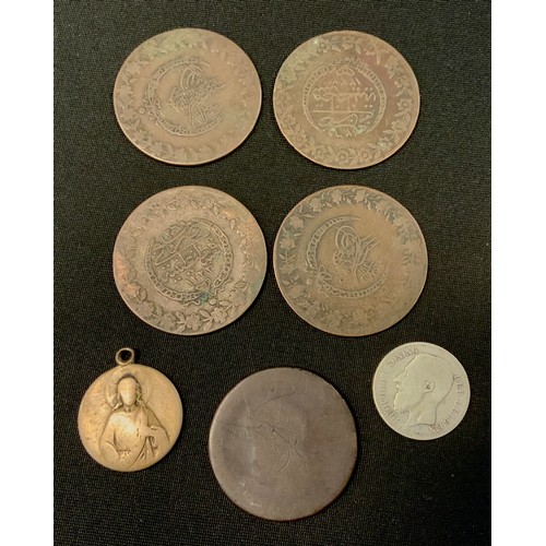 270 - Coins & Token - all world inc Ottoman Turkey, French inc Napoleon III ;  Belgian, Ceylon, American, ... 