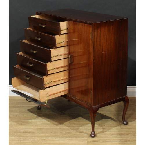 A Fyne Ladye sheet music filing cabinet, Stone's patent fall