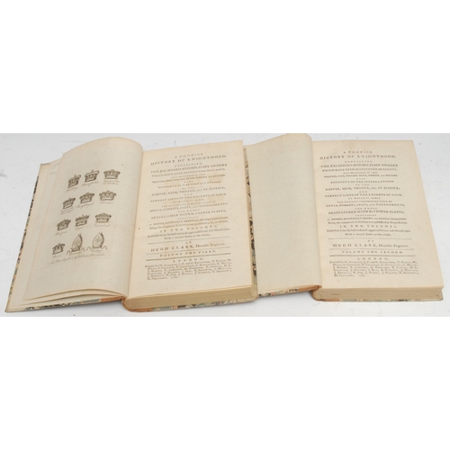 180 - Local Markeaton Hall Provenance - Clark (Hugh, Heraldic Engraver), A Concise History of Knighthood [... 