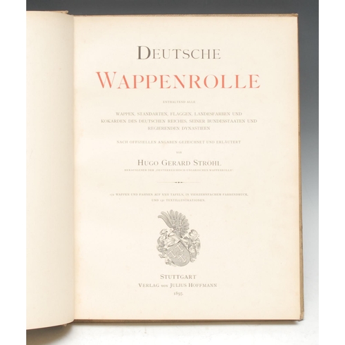 153 - Heraldry, Germany - Ströhl (Hugo Gerard), Deutsche Wappenrolle [...], Stuttgart: Verlag von Julius H... 