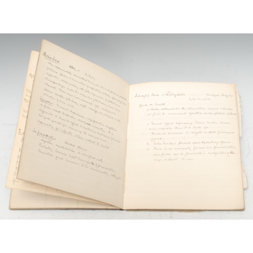 363 - Medical - a late Victorian/Edwardian ?medicine student's manuscript, Therapeutics & Toxicology/T.R. ... 