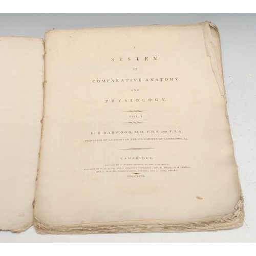 188 - Medical - Harwood (B., M.D., F.R.S. and F.S.A., Professor of Anatomy in the University of Cambridge,... 