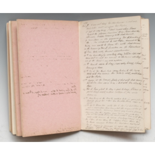 322 - A mid-Victorian ink manuscript diary, from 5th April 1872 to 19th June 1875, a day-to-day record of ... 