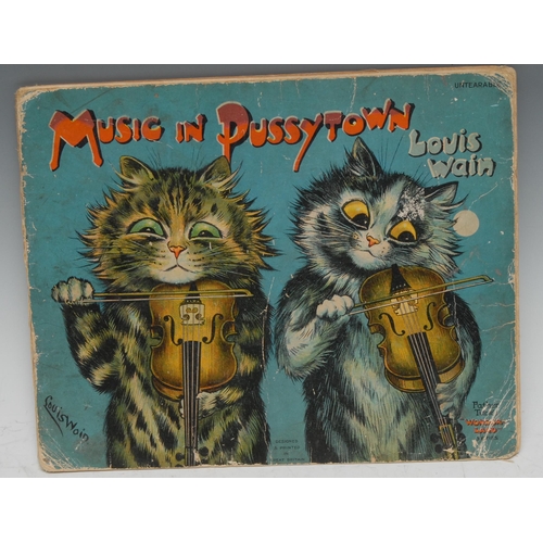 77 - Children's Books - Wain (Louis), Music in Pussytown, [from] Father Tuck's 