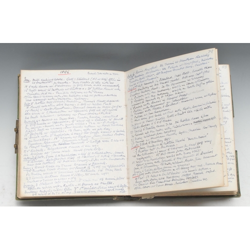 364 - Medical, The Diary of a Newark Gentleman-Physician, a late Victorian and later ink MS diary, written... 