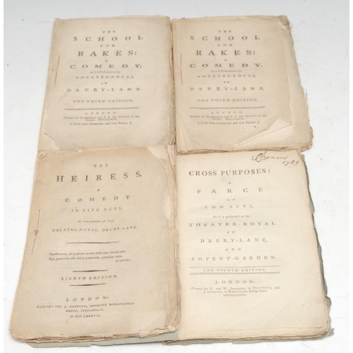 150 - Georgian Drama - two copies, [Griffith (Elizabeth)], The School for Rakes: A Comedy, third edition, ... 