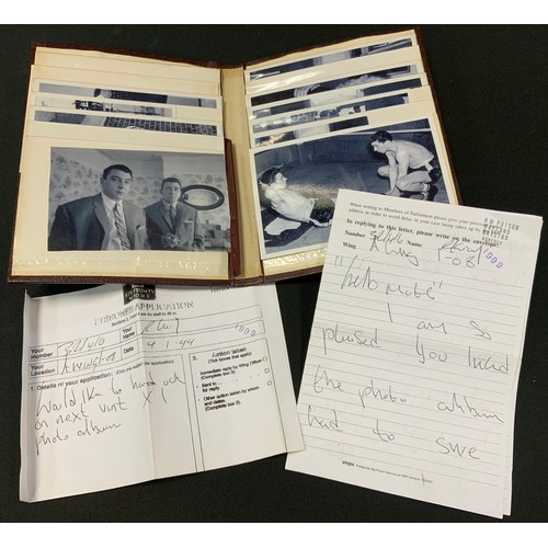 340 - Crime & Punishment - The Krays, HM Prison Wayland Griston Norfolk photograph album, enclosing later ... 