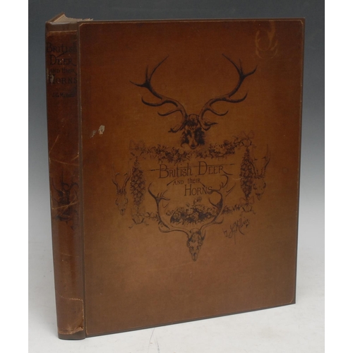 142 - Game, Hunting and Stalking - Millais (John Guille, FZS), British Deer and their Horns, with 185 Text... 