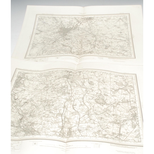 451 - Maps, GB - a collection of late 18th century and later maps, including A New Map of the Country Roun... 