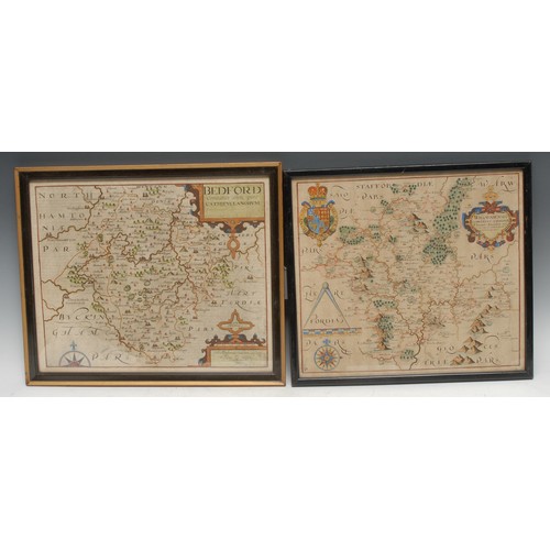 457 - William Kip (d. 1618), after Christopher Saxton (c. 1540 ? c. 1610), five English county maps, compr... 