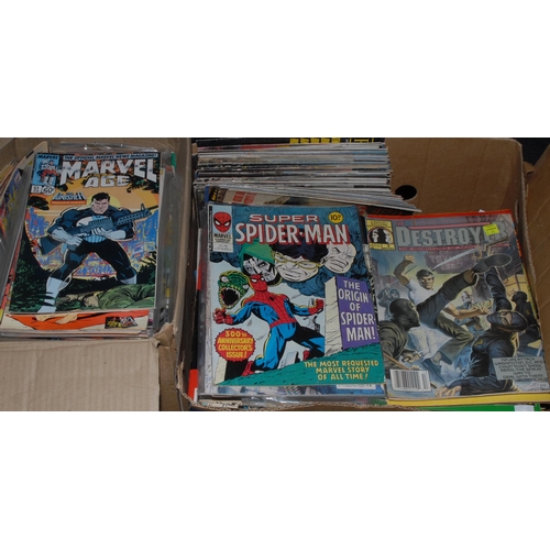 103 - Comic Books - a large quantity of Marvel titles, including Spiderman, Hulk, X-Men, etc., 1970s and l... 