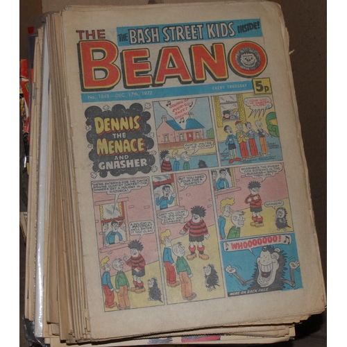 109 - Comic Books - quantities of The Dandy of The Beano; some issues of Plug, Nutty, The Topper, Monster ... 