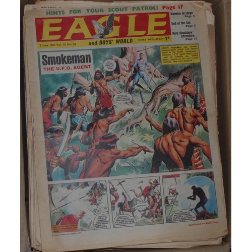 111 - Comic Books - The Eagle, 1960s-1990s, original wrappers, qty, [1 box]