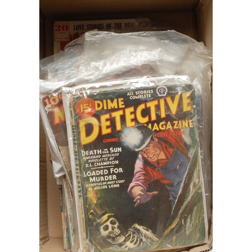 113 - Comic Books & Pulp Fiction - Dime Mystery/Detective Magazine, (3); Amazing Stories, (6); Startling S... 