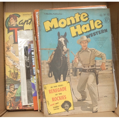 115 - Comics - Frontier Marshall Wyatt Earp, Tex Ritter Western, The Lone Ranger, Monte Hale Western, Rock... 