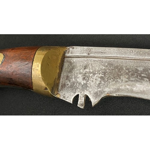 67 - Reproduction WW1 British Kukri Knife with single edged blade 350mm in length. Marked 