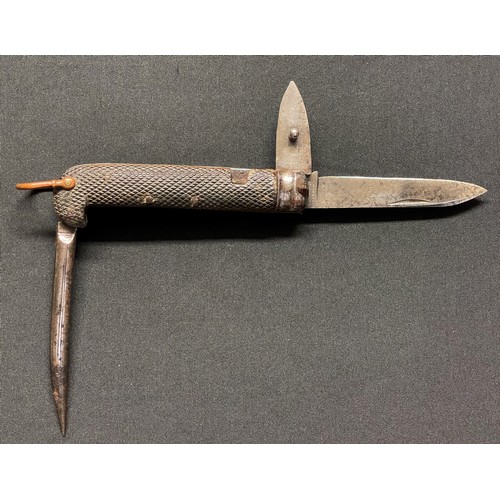 68 - Private Purchase Jack Knife by George Wostenholm. Same pattern as the WW1 issue Jack Knife. 82mm lon... 