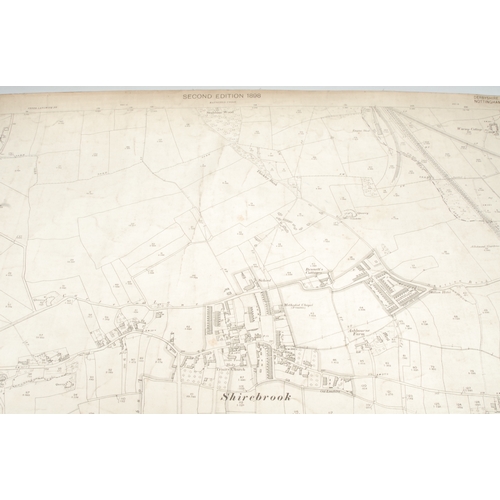 449 - Cartography - Nottinghamshire - Ordnance Survey - a map of Mansfield Town Centre, supplied by Edward... 