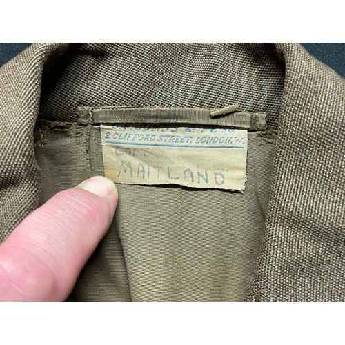 105 - WW2 British Officers Service Dress Jacket, 1942 pattern, with Parachute Qualification Wings and WW2 ... 