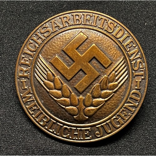 137 - WW2 Third Reich Reicharbeitsdienst Weibliche Jugend Brooch worn by Female members of the RAD. Maker ... 