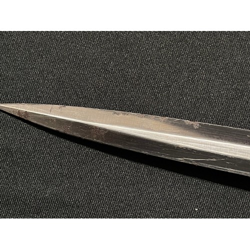 157 - WW2 Third Reich Luftwaffe Dagger with double edged blade 260mm in length maker marked 