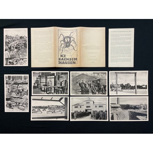 162 - A set of eight Postcards of KZ Sachsenhausen in original wallet published in the DDR in the 1960's. ... 