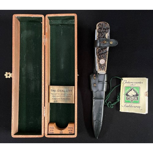 170 - Puma of Solingen Gamekeepers Knife Model No.3591. Handmade Multi blade knife with large single edged... 