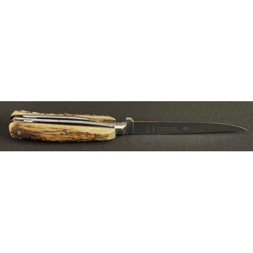 170 - Puma of Solingen Gamekeepers Knife Model No.3591. Handmade Multi blade knife with large single edged... 