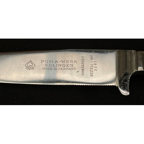 170 - Puma of Solingen Gamekeepers Knife Model No.3591. Handmade Multi blade knife with large single edged... 