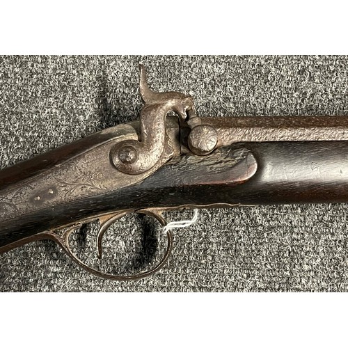 193 - Percussion cap musket with 100.5cm long smoothbore barrel. Lock is maker marked 