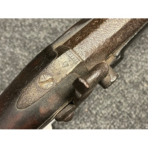 193 - Percussion cap musket with 100.5cm long smoothbore barrel. Lock is maker marked 