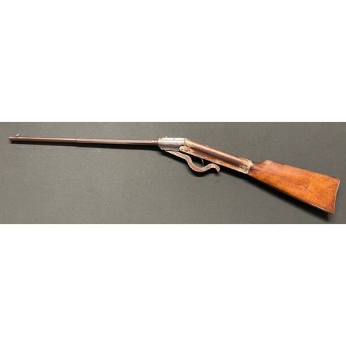 197 - Gem .177 Air Rifle circa 1900, serial no 21682. 474mm long barrel. Overall length 885mm. Working act... 