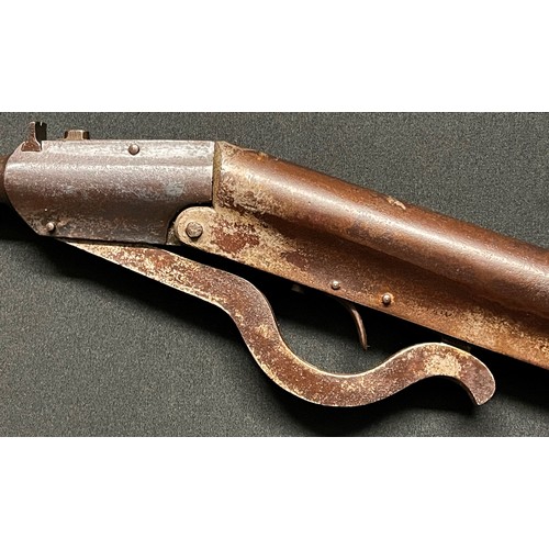 197 - Gem .177 Air Rifle circa 1900, serial no 21682. 474mm long barrel. Overall length 885mm. Working act... 