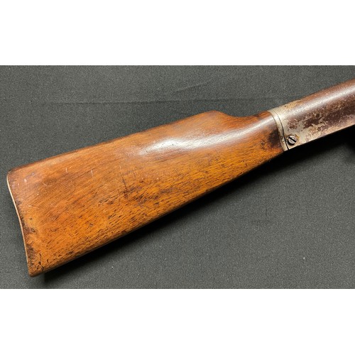 197 - Gem .177 Air Rifle circa 1900, serial no 21682. 474mm long barrel. Overall length 885mm. Working act... 