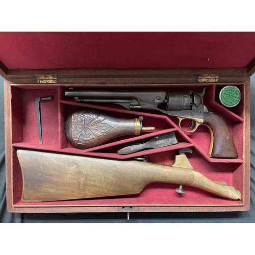 200 - .44 cal Colt Army 1860 Pattern Percussion cap pistol. Serial number 114908. Matching serial numbers ... 