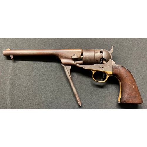 200 - .44 cal Colt Army 1860 Pattern Percussion cap pistol. Serial number 114908. Matching serial numbers ... 