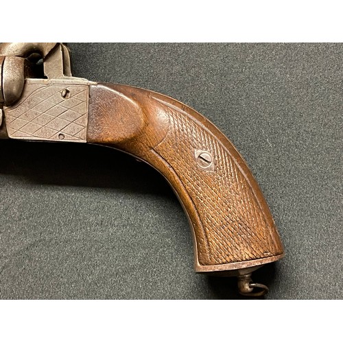 212 - Double barrel pinfire pistol with 139mm long barrels. Bores approx. 14mm. Working condition. No make... 