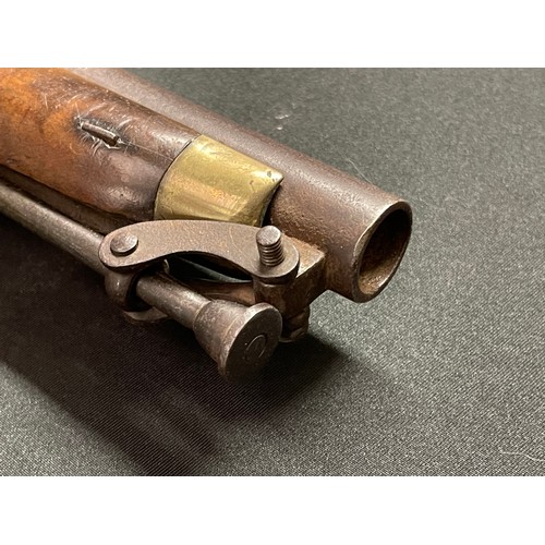 214 - Tower New Land Pattern 65 Bore Flintlock holster pistol. 220mm long barrel with Proof marks. Lock is... 